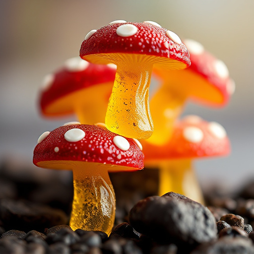 Stacked Magic Mushroom Gummies Macro