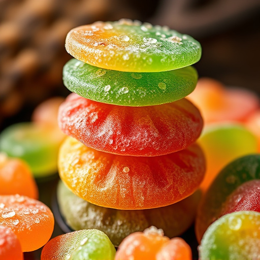 Stacked Magic Mushroom Gummies Macro