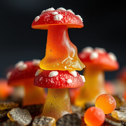 Stacked Magic Mushroom Gummies Macro