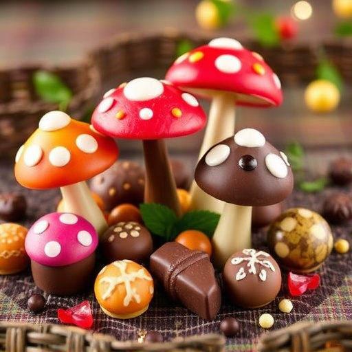 Vibrant Magic Mushroom Chocolates Collection