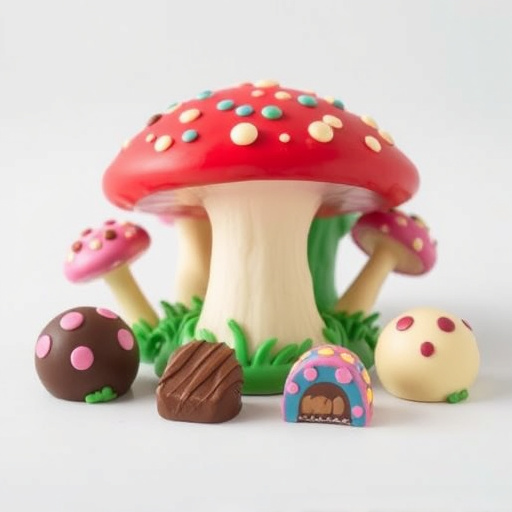 Vibrant Magic Mushroom Chocolates Collection