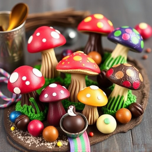Vibrant Magic Mushroom Chocolates Collection