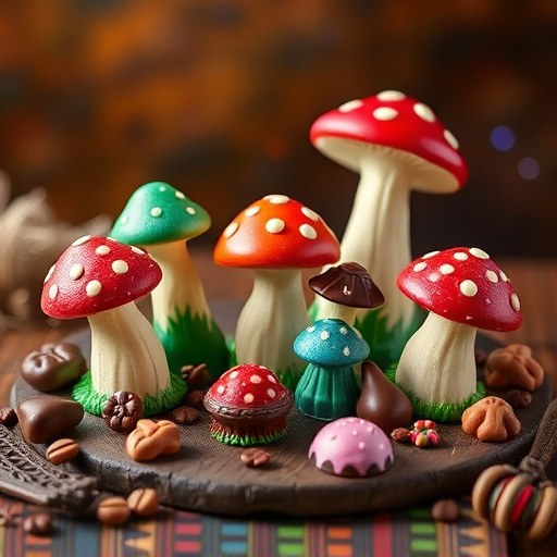 Vibrant Magic Mushroom Chocolates Collection