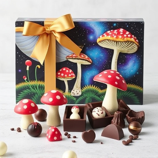 Vibrant Magic Mushroom Chocolates Collection