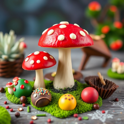 Vibrant Magic Mushroom Chocolates Collection