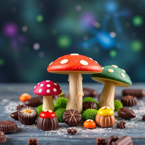 Vibrant Magic Mushroom Chocolates Collection