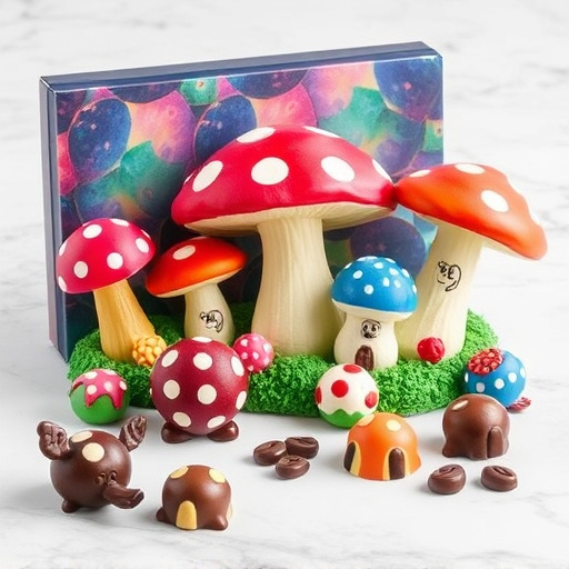 Vibrant Magic Mushroom Chocolates Collection