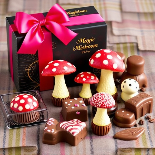 Vibrant Magic Mushroom Chocolates Collection