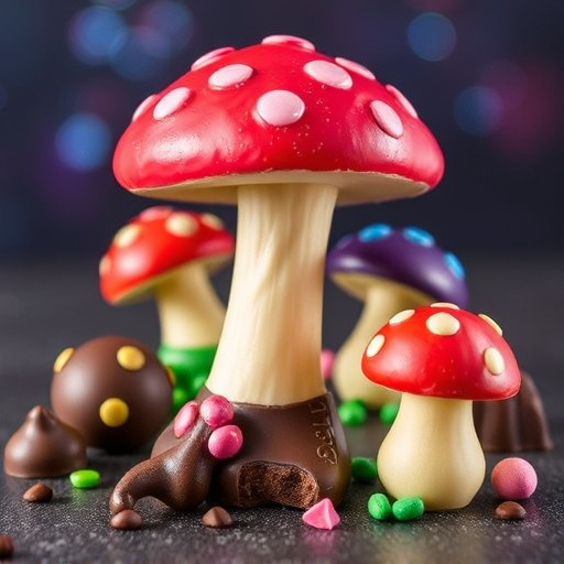 Vibrant Magic Mushroom Chocolates Collection