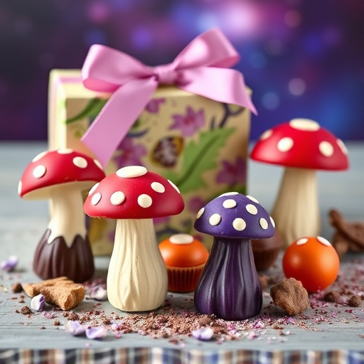 Vibrant Magic Mushroom Chocolates Collection