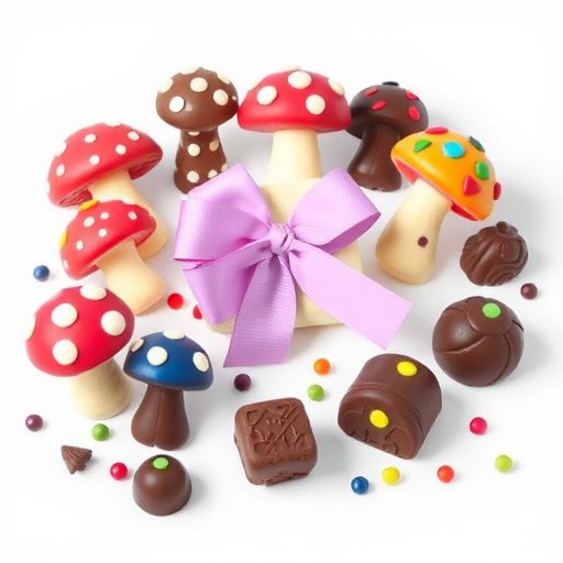 Vibrant Magic Mushroom Chocolates Collection