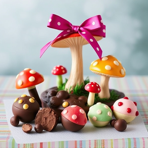 Vibrant Magic Mushroom Chocolates Collection