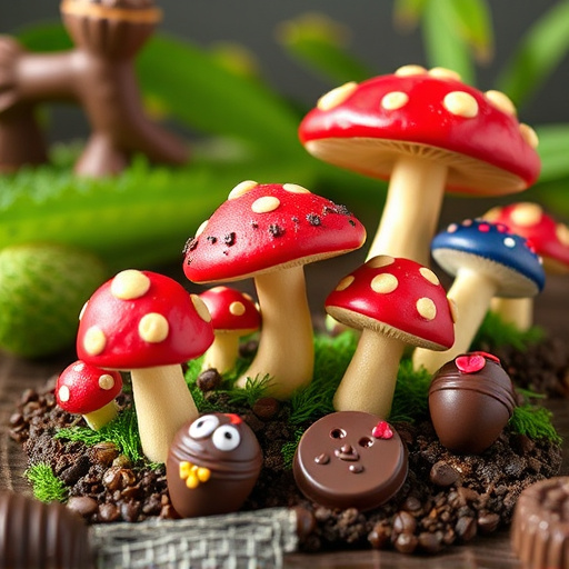 Vibrant Magic Mushroom Chocolates Collection