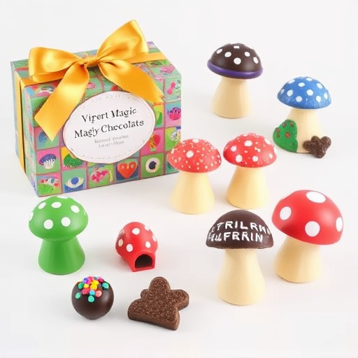 Vibrant Magic Mushroom Chocolates Collection