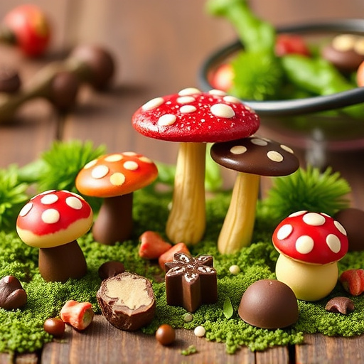 Vibrant Magic Mushroom Chocolates Collection
