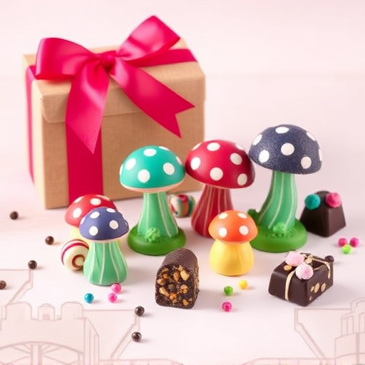 Vibrant Magic Mushroom Chocolates Collection