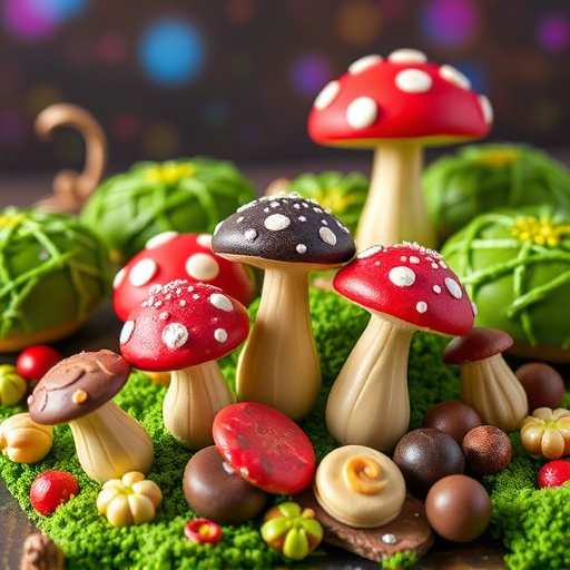 Vibrant Magic Mushroom Chocolates Collection