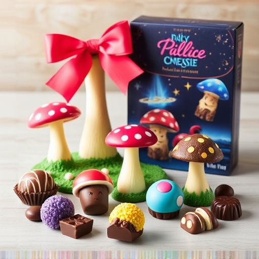 Vibrant Magic Mushroom Chocolates Collection