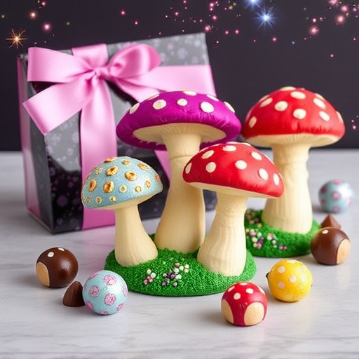 Vibrant Magic Mushroom Chocolates Collection
