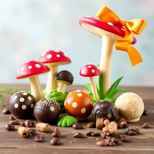 Vibrant Magic Mushroom Chocolates Collection