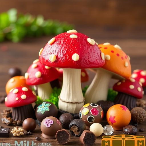 Vibrant Magic Mushroom Chocolates Collection