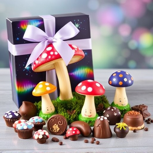 Vibrant Magic Mushroom Chocolates Collection