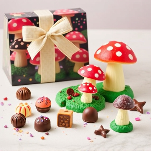 Vibrant Magic Mushroom Chocolates Collection