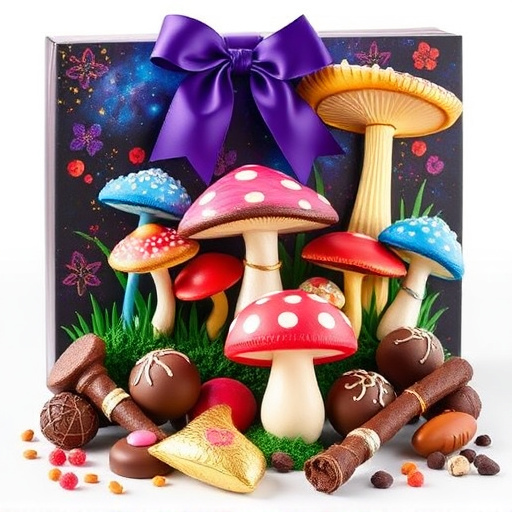 Vibrant Magic Mushroom Chocolates Collection