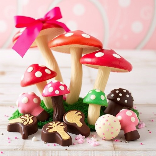 Vibrant Magic Mushroom Chocolates Collection