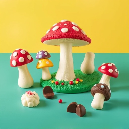Vibrant Magic Mushroom Chocolates Collection