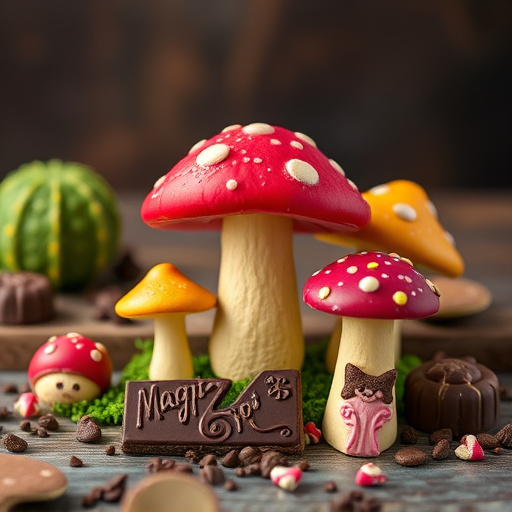 Vibrant Magic Mushroom Chocolates Collection