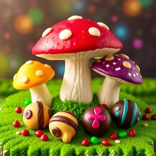 Vibrant Magic Mushroom Chocolates Collection