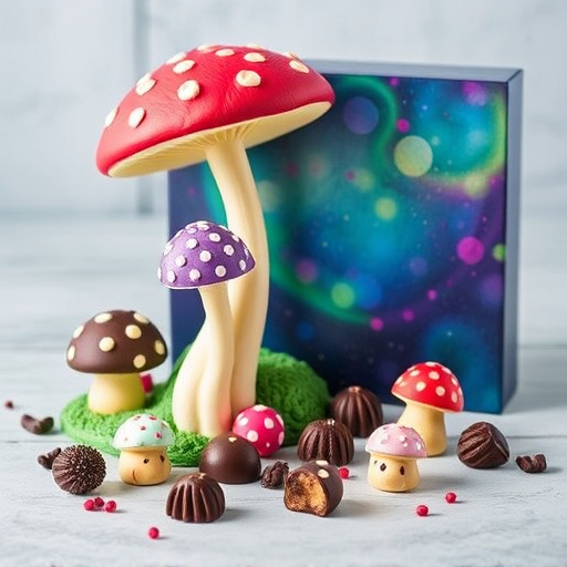 Vibrant Magic Mushroom Chocolates Collection
