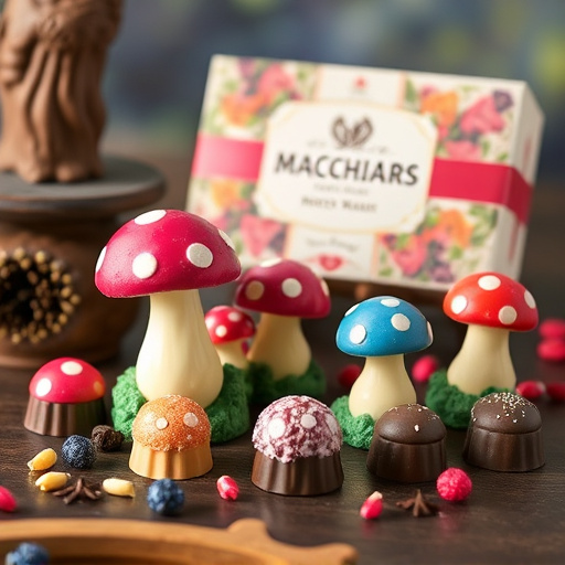 Vibrant Magic Mushroom Chocolates Collection