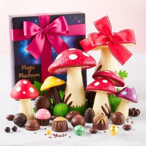 Vibrant Magic Mushroom Chocolates Collection