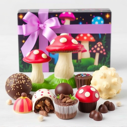 Vibrant Magic Mushroom Chocolates Collection