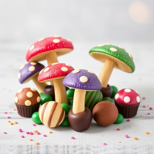 Vibrant Magic Mushroom Chocolates Collection