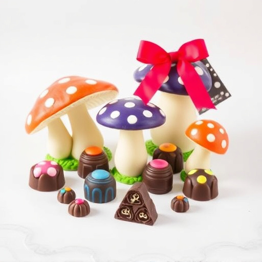 Vibrant Magic Mushroom Chocolates Collection