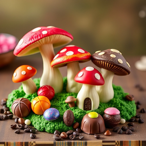 Vibrant Magic Mushroom Chocolates Collection