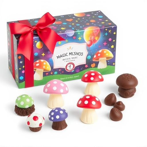 Vibrant Magic Mushroom Chocolates Collection