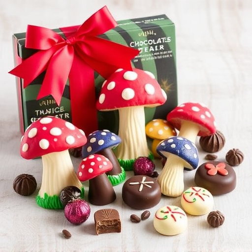 Vibrant Magic Mushroom Chocolates Collection
