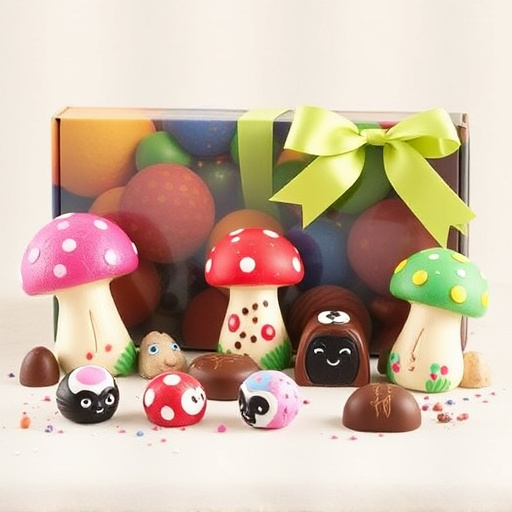Vibrant Magic Mushroom Chocolates Collection