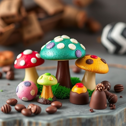 Vibrant Magic Mushroom Chocolates Collection