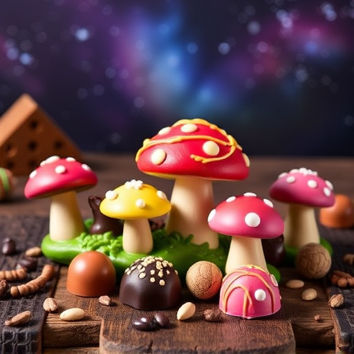 Vibrant Magic Mushroom Chocolates Collection