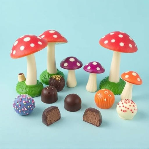 Vibrant Magic Mushroom Chocolates Collection