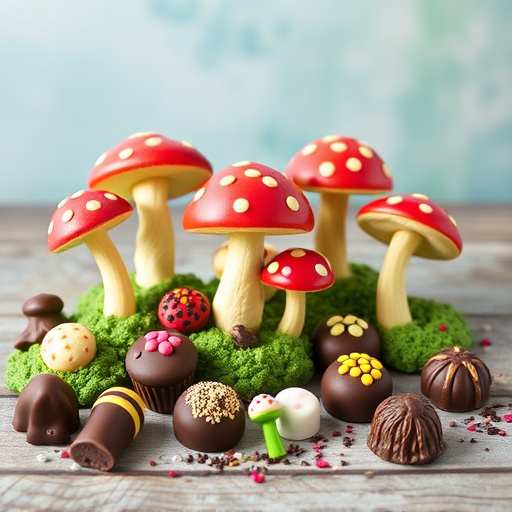Vibrant Magic Mushroom Chocolates Collection