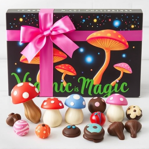 Vibrant Magic Mushroom Chocolates Collection