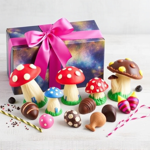 Vibrant Magic Mushroom Chocolates Collection