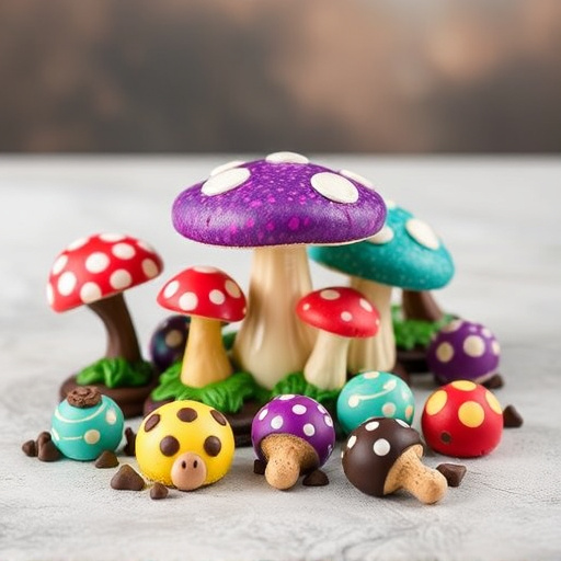 Vibrant Magic Mushroom Chocolates Collection