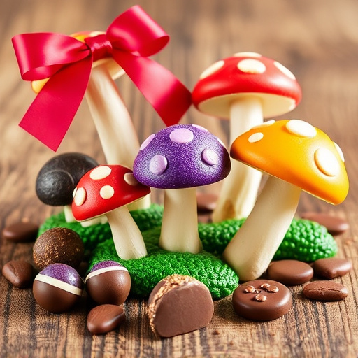 Vibrant Magic Mushroom Chocolates Collection